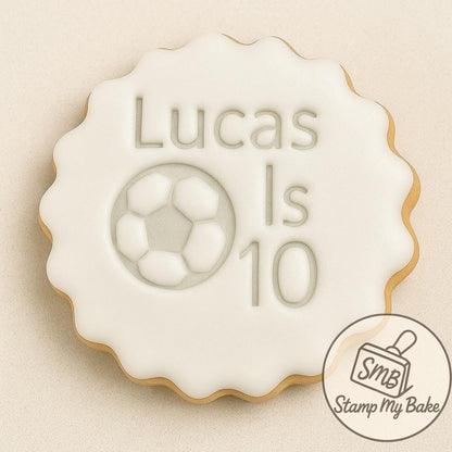 Personalised Cookie Stamp, Custom Fondant Embosser, Baking Tool, Fits M&S cookies, Cookie Cutter