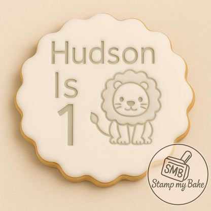 Personalised Cookie Stamp, Custom Fondant Embosser, Baking Tool, Fits M&S cookies, Cookie Cutter