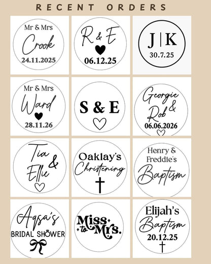 Engagement Fondant Stamp, Personalised Engaged Cookie Stamp, Initials & Date Embosser, Wedding ,Proposal Cookies