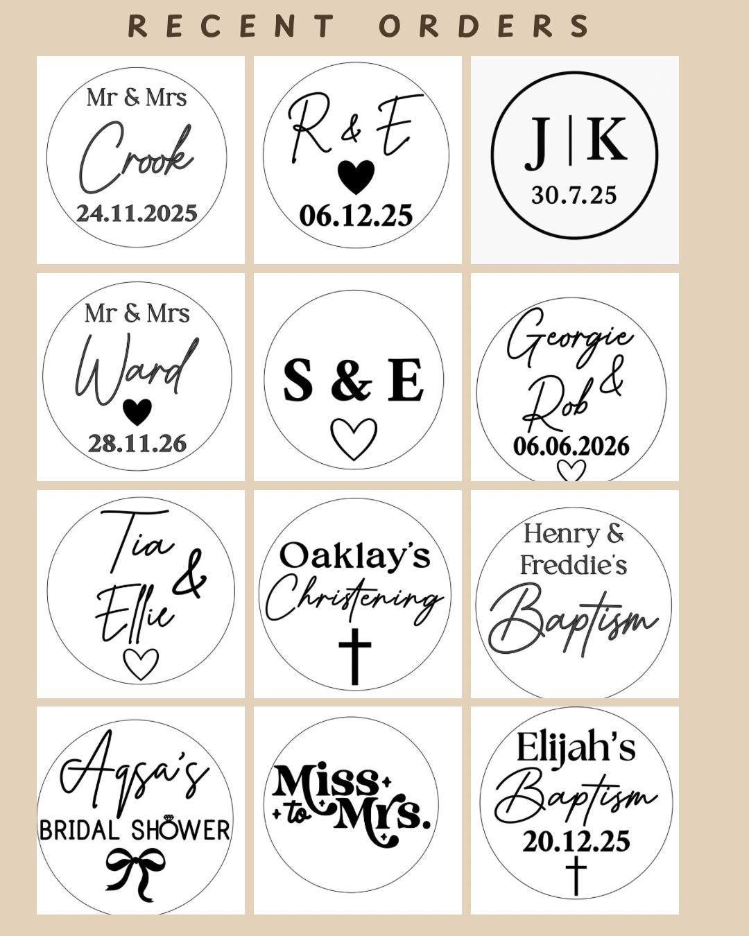 Custom Wedding Cookie Stamp – Mr & Mrs Embosser, Personalised Biscuit Stamp, Fit M and S biscuits