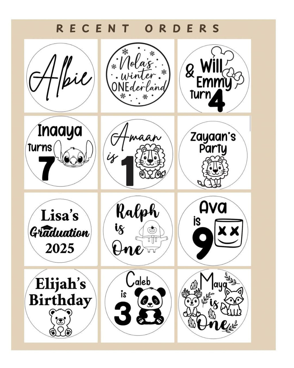 Personalized Birthday Cookie Stamp, Custom Fondant Embosser, Baking Tool