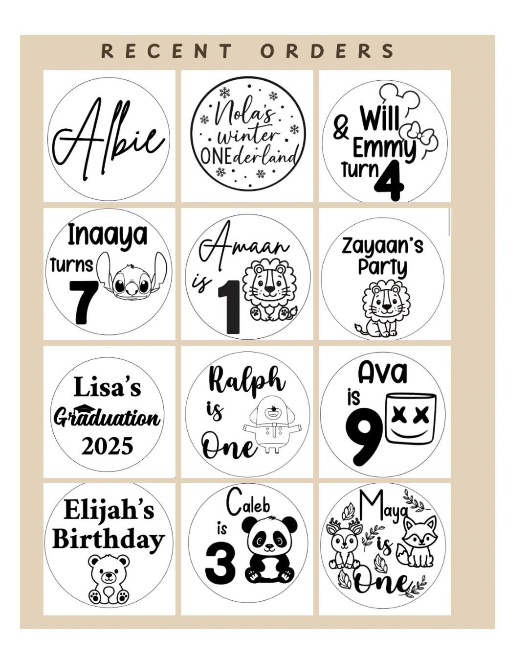 Personalized Birthday Cookie Stamp, Custom Fondant Embosser, Baking Tool