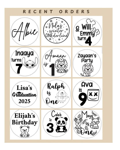 Personalized Birthday Cookie Stamp, Custom Fondant Embosser, Baking Tool