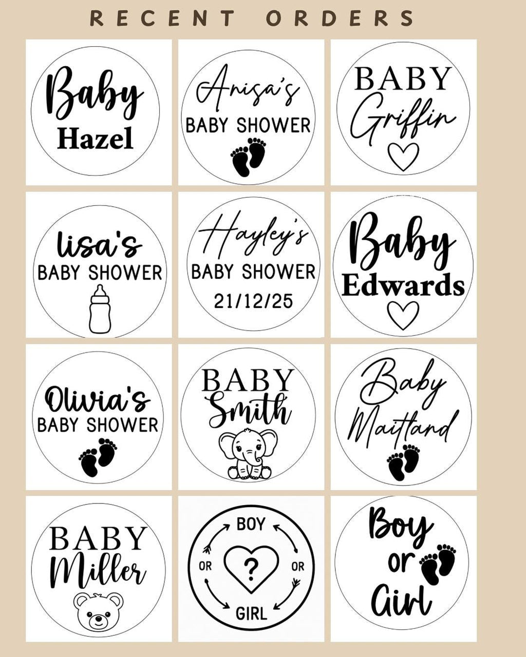 Custom Name Baby Shower fondant Stamp With Love Heart. fits M&S biscuits
