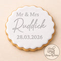 Custom Wedding Cookie Stamp – Mr & Mrs Embosser, Personalised Biscuit Stamp, Fit M and S biscuits