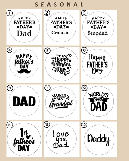 Personalized Fathers Day Cookie Stamp, Custom Fondant Embosser, Baking Tool